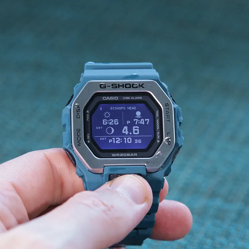 Casio G-Shock Digital G-LIDE (Bluetooth) Light Blue Strap Men's Watch- GBX-100-2A